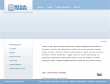 Tablet Screenshot of biodatacorp.com